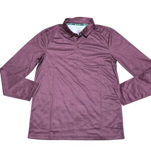 Tek Gear Long Sleeve Polo Men's Size Medium New